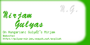mirjam gulyas business card